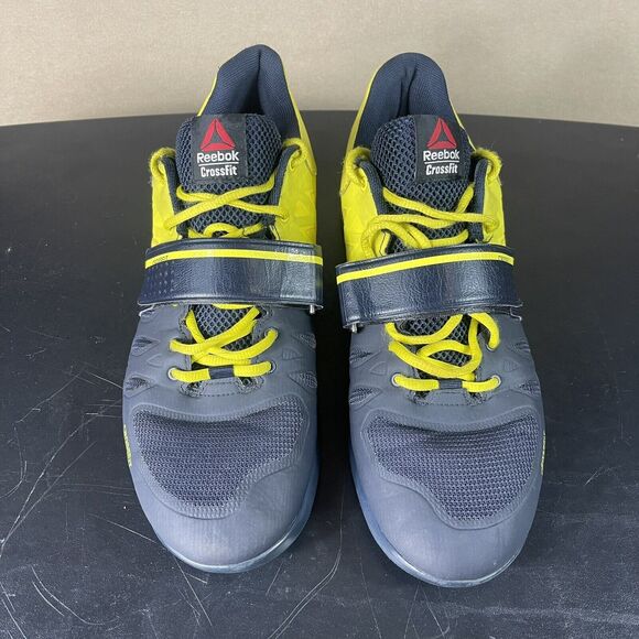Reebok Shoes Mens 11.5 Black Yellow Crossfit Forging Elite Fitness Adult